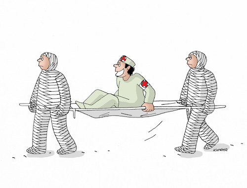 Cartoon: obvaznosic-far19 (medium) by Lubomir Kotrha tagged doctors,hospitaly