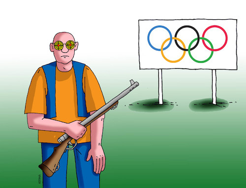 Cartoon: olyterc (medium) by Lubomir Kotrha tagged olympic,games,tokyo,2020,olympic,games,tokyo,2020