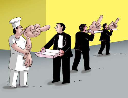 Cartoon: prostrednik (medium) by Lubomir Kotrha tagged balloons,balloons