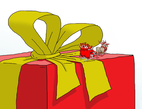 Cartoon: santa22 (medium) by Lubomir Kotrha tagged christmas,santa,claus,christmas,santa,claus