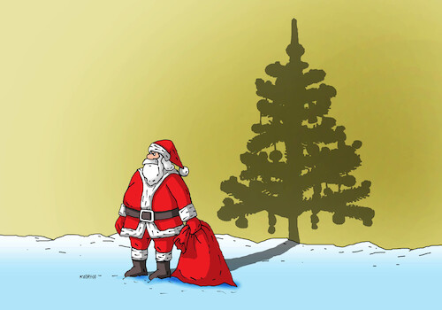 Cartoon: santastrom (medium) by Lubomir Kotrha tagged christmas,santa,claus,christmas,santa,claus