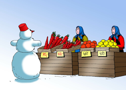 Cartoon: snehotrh (medium) by Lubomir Kotrha tagged winter,frost,the,snow,snowmen,winter,frost,the,snow,snowmen