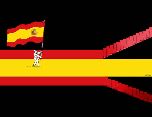 Cartoon: spacesty23 (medium) by Lubomir Kotrha tagged spain,elections,spain,elections