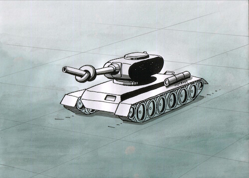 Cartoon: tankuzol (medium) by Lubomir Kotrha tagged war,sanctions,russia,ukraine,world,war,sanctions,russia,ukraine,world
