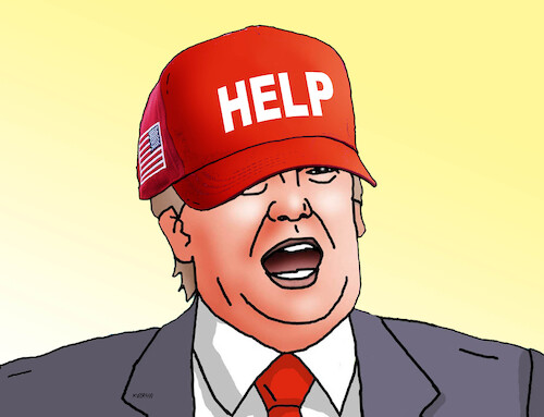 Cartoon: trumphelp (medium) by Lubomir Kotrha tagged trump,usa,iran,war,china,world,trump,usa,iran,war,china,world