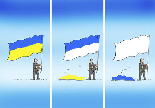 Cartoon: ukrain (medium) by Lubomir Kotrha tagged ukraine,revolution,maidan