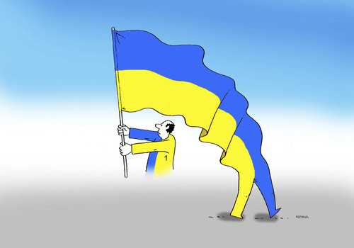 Cartoon: ukrainaroz (medium) by Lubomir Kotrha tagged elections,ukraine,wahlen,peace,war,people,nato,usa,eu,russia