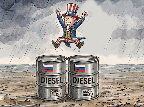 Cartoon: usahops (medium) by Lubomir Kotrha tagged trump,putin,usa,russia,diesel,trump,putin,usa,russia,diesel