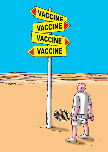 Cartoon: vaccinesmer (medium) by Lubomir Kotrha tagged tennis,vaccine,novak,djokovic,australia,tennis,vaccine,novak,djokovic,australia