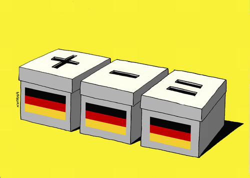 Cartoon: wahlen 17 (medium) by Lubomir Kotrha tagged deutschland,wahlen