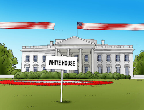 Cartoon: whiteflag22 (medium) by Lubomir Kotrha tagged usa,flag,usa,flag