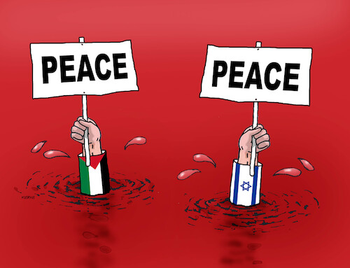 Cartoon: Gaza 7x (medium) by Lubomir Kotrha tagged war,gaza,israel,war,gaza,israel