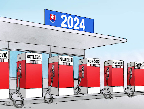 Cartoon: Slovakia-elections (medium) by Lubomir Kotrha tagged slovakia,presidential,election,slovakia,presidential,election