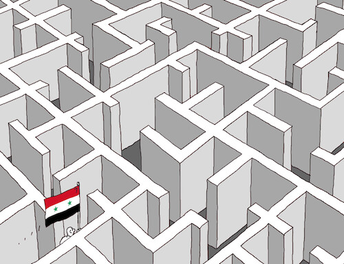 Cartoon: Syria Assad rebels (medium) by Lubomir Kotrha tagged syria,assad,rebels,syria,assad,rebels