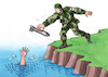 Cartoon: armsos (small) by Lubomir Kotrha tagged army,weapons,help