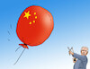 Cartoon: bidbalon (small) by Lubomir Kotrha tagged usa,china,balloons