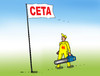 Cartoon: cetaend (small) by Lubomir Kotrha tagged ceta,canada,europe,eu,usa,brusel,world