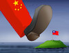 Cartoon: chinaslap24 (small) by Lubomir Kotrha tagged china,taiwan,elections