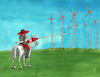Cartoon: donkichoveter (small) by Lubomir Kotrha tagged don,quixote,wind,turbines