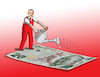 Cartoon: erdozahrad (small) by Lubomir Kotrha tagged turkey,turkish,lira,decline,the,fall,dollar,euro,erdogan
