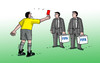 Cartoon: fifared (small) by Lubomir Kotrha tagged fifa,corruption,world,football