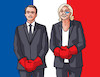 Cartoon: francebox17 (small) by Lubomir Kotrha tagged president,elections,france,macron,emmanuel,le,pen,marine,eu,world