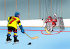 Cartoon: hokbabka (small) by Lubomir Kotrha tagged ice,world,hockey,championship,2019,slovakia