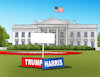 Cartoon: housetabule (small) by Lubomir Kotrha tagged usa,elections,trump,harris