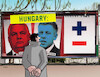 Cartoon: hunbilbord (small) by Lubomir Kotrha tagged hungary,elections,orban,magyar,fidesz,tisza