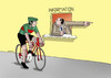 Cartoon: information (small) by Lubomir Kotrha tagged tour,de,france,cyclist