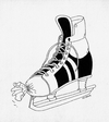 Cartoon: korccula (small) by Lubomir Kotrha tagged hokej,hockey,world,cup