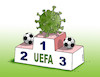 Cartoon: korouefa (small) by Lubomir Kotrha tagged sport,soccer,covid,uefa
