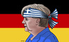 Cartoon: merkhlava1 (small) by Lubomir Kotrha tagged angela merkel greece money syriza eu