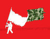 Cartoon: nebomask (small) by Lubomir Kotrha tagged flag