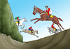 Cartoon: pardubic3 (small) by Lubomir Kotrha tagged horses,racing