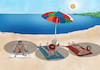 Cartoon: plazotiene (small) by Lubomir Kotrha tagged summer,the,sea,holidays