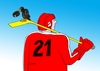 Cartoon: straka (small) by Lubomir Kotrha tagged ice,hockey