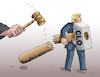 Cartoon: trumpbums25 (small) by Lubomir Kotrha tagged trump,tariffs,taco