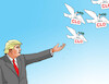 Cartoon: trumpholub (small) by Lubomir Kotrha tagged china,usa,trump,customs,zoll,douane