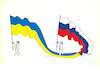 Cartoon: ukraflag (small) by Lubomir Kotrha tagged ukraine,russia,usa,putin,biden,eu,nato,war,peace