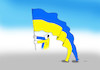 Cartoon: ukrainaroz (small) by Lubomir Kotrha tagged ukraine,election,president,poroshenko,zelenskij,europa,russia