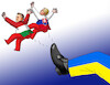 Cartoon: ukrakop26 (small) by Lubomir Kotrha tagged ukraine,hungary,slovakia,zelensky,orban,fico
