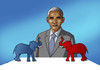 Cartoon: usaelef (small) by Lubomir Kotrha tagged usa,elections,obama,barack,world,peace,war