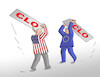 Cartoon: usaeu25 (small) by Lubomir Kotrha tagged trump,tariffs,taco