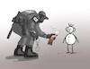 Cartoon: usaicetest (small) by Lubomir Kotrha tagged ice,migrants,testing
