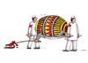 Cartoon: zavaleny (small) by Lubomir Kotrha tagged easter,eggs,whip