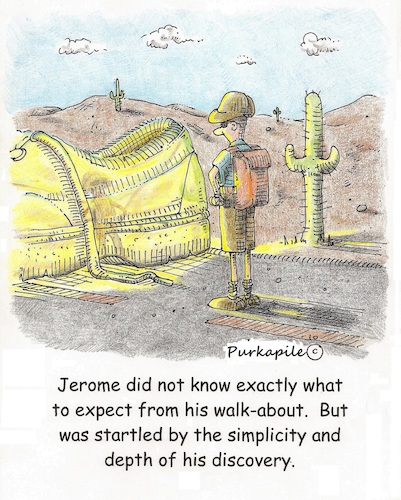 Cartoon: Walk-a-bout (medium) by armadillo tagged golden,shoe,walk,surprise