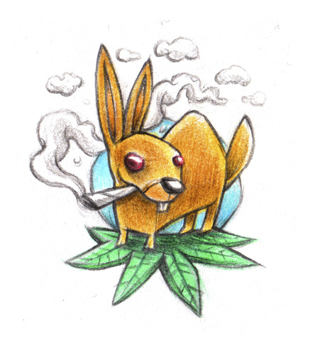 Cartoon: Easter bunny (medium) by Trippy Toons tagged easter,bunny,ostern,osterhase,hase,rabbit,kaninchen,trip,trippy,smoke,smoking,rauch,rauchen,weed,ganja,marijuana,marihuana,cannabis,stoner,stoned,kiffen