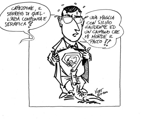Cartoon: I segreti del successo (medium) by kurtsatiriko tagged capezzone