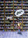 Cartoon: education (small) by kotbas tagged peace kid book bomb library